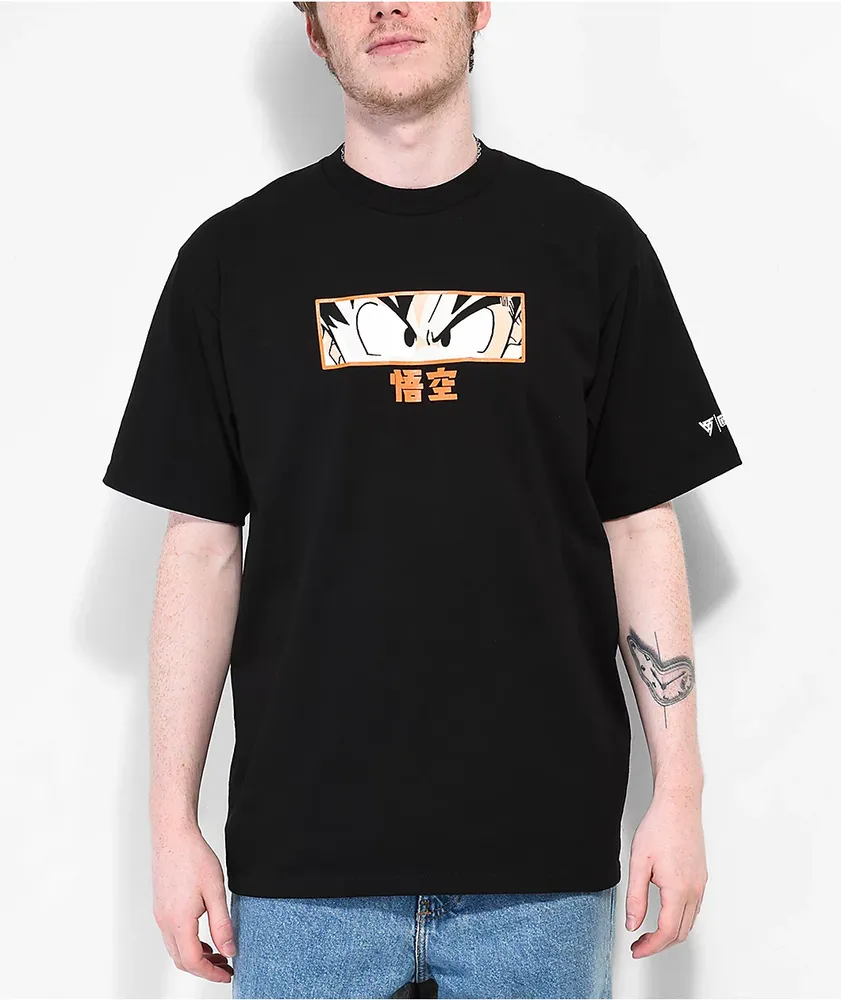 Hypland x Dragon Ball Z Goku Eyes Black T-Shirt | Hamilton Place