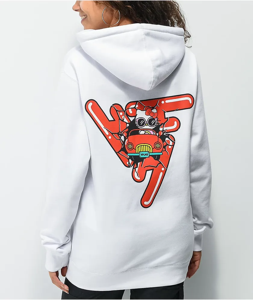 Hypland x Hello Kitty Car Break White Hoodie CoolSprings Galleria