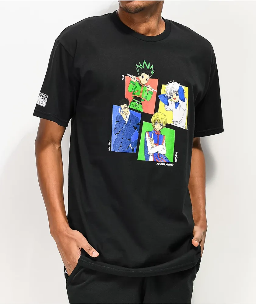 Hypland x Hunter x Hunter Group Black T-Shirt | Pueblo Mall