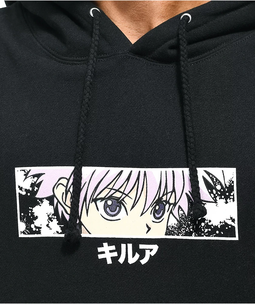 HUNTER×HUNTER Killua Zoldyck Hoodie Black Size M Anime Eye Graphic Streetwear Embroidery Manga Amazon.com: Killua Zoldyck Devil Eye Print Hoodies Japanese Anime