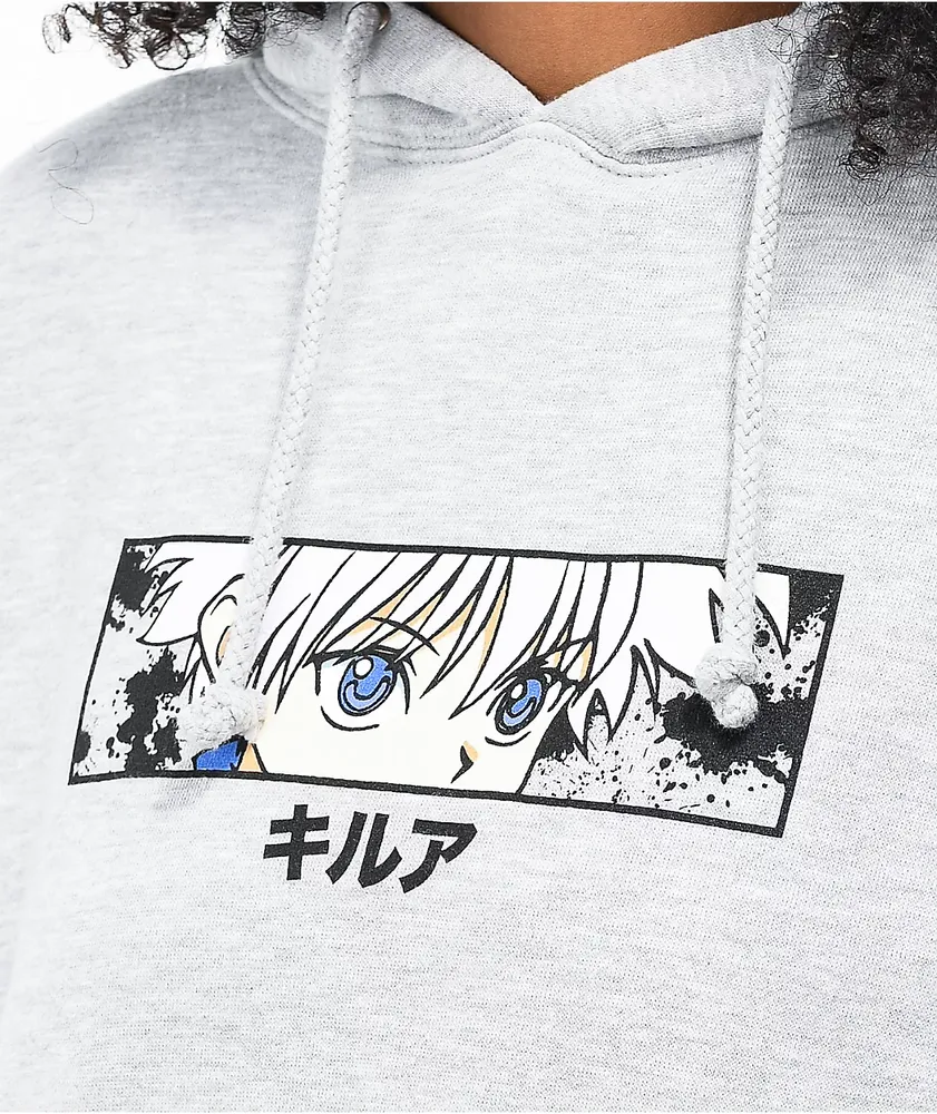 Hypland x hunter x hunter killua eye black hoodie sale