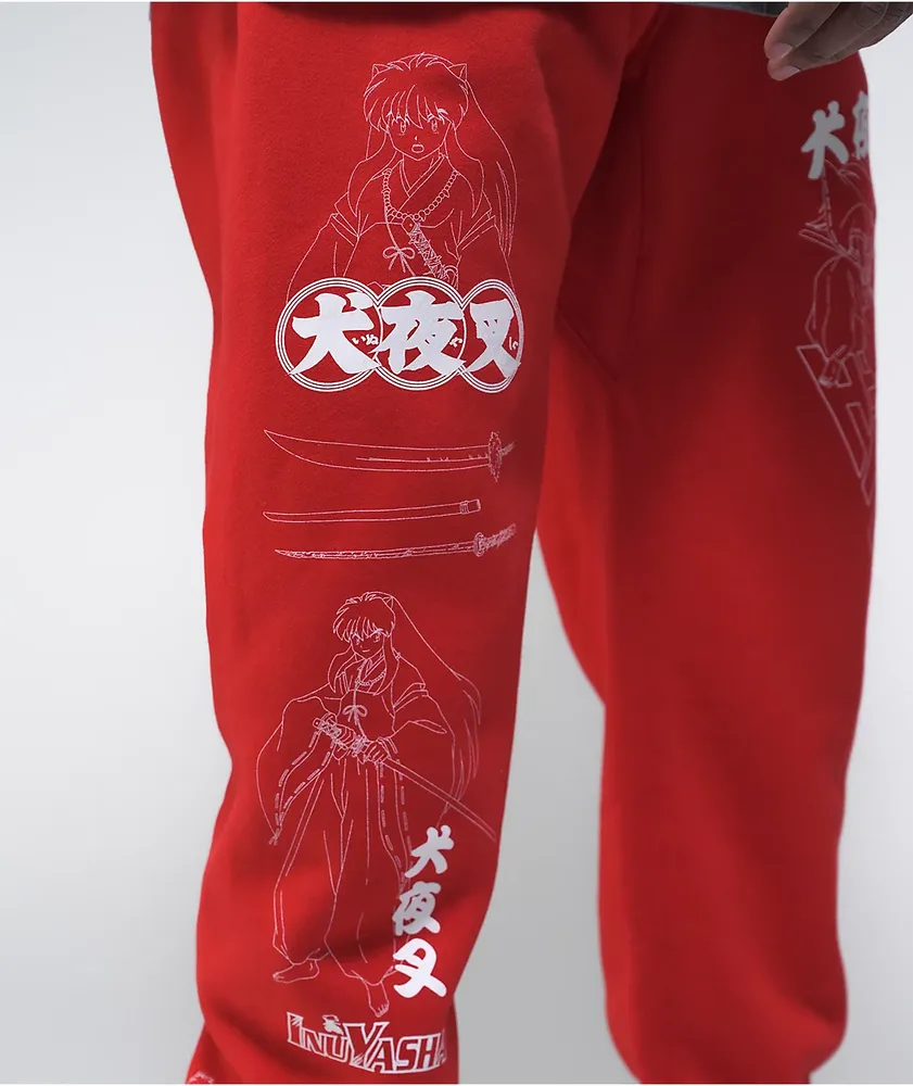 Hypland x InuYasha Red Sweatpants Mall of America