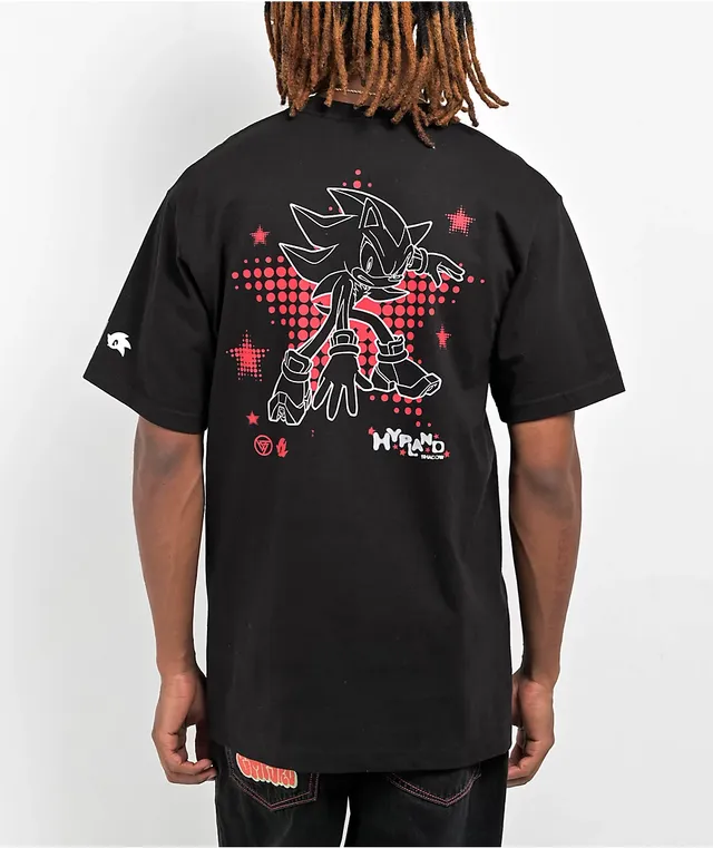 Hypland x Sonic Shadow Star Black T-Shirt at Hamilton Place in