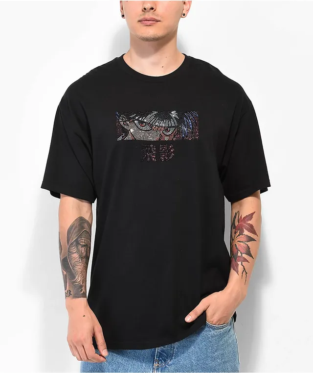 トップブランドのファッション Hypland x T-Shirt Rhinestone Black Eyes Heie Hakusho Yu Yu トップス