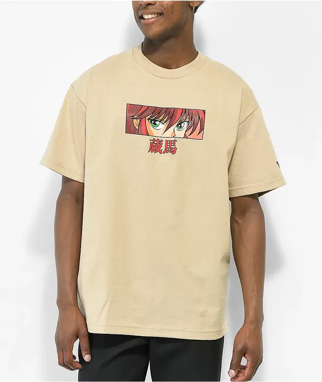Hypland x Yu Yu Hakusho Kurama Eyes Tan T-Shirt | Liberty Center Hypland x Yu Yu Hakusho Kurama Eyes Tan T-Shirt | Liberty Center