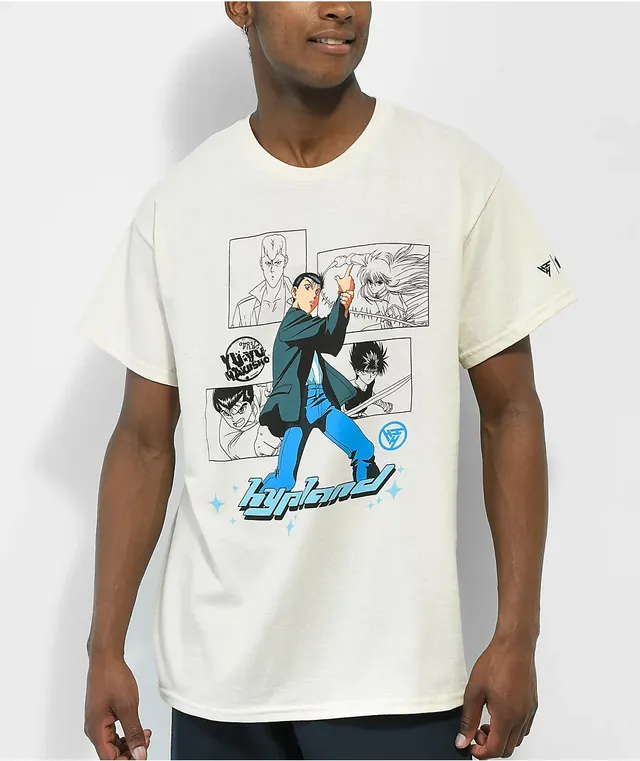 Hypland x Yu Hakusho Yusuke Boxes Cream T-Shirt at Hamilton Place