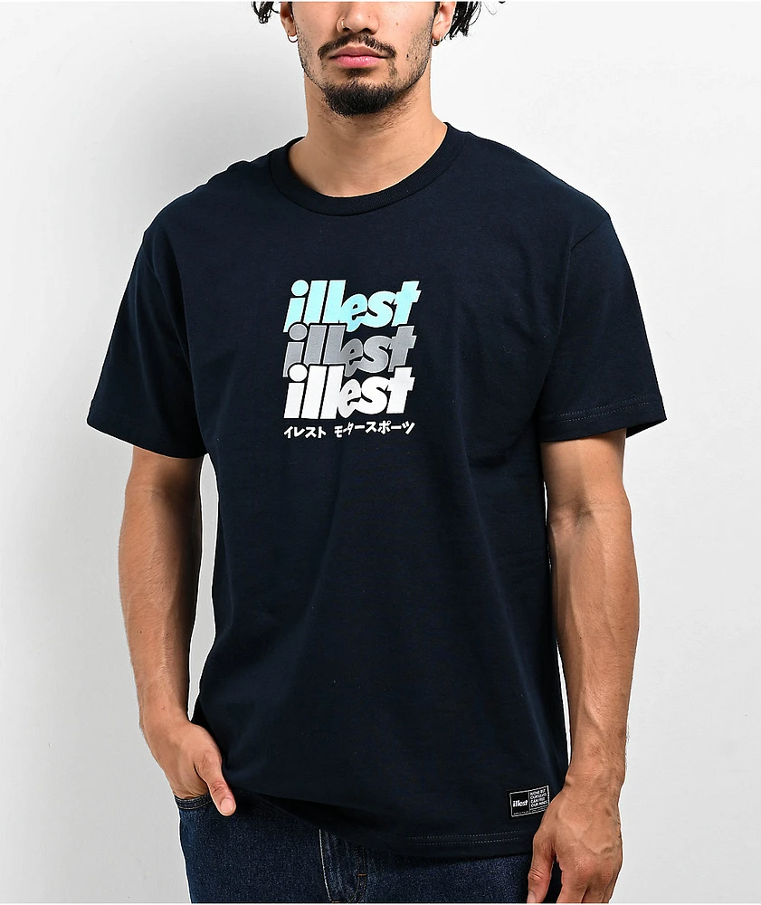 Illest 3X Navy T-Shirt | MainPlace Mall