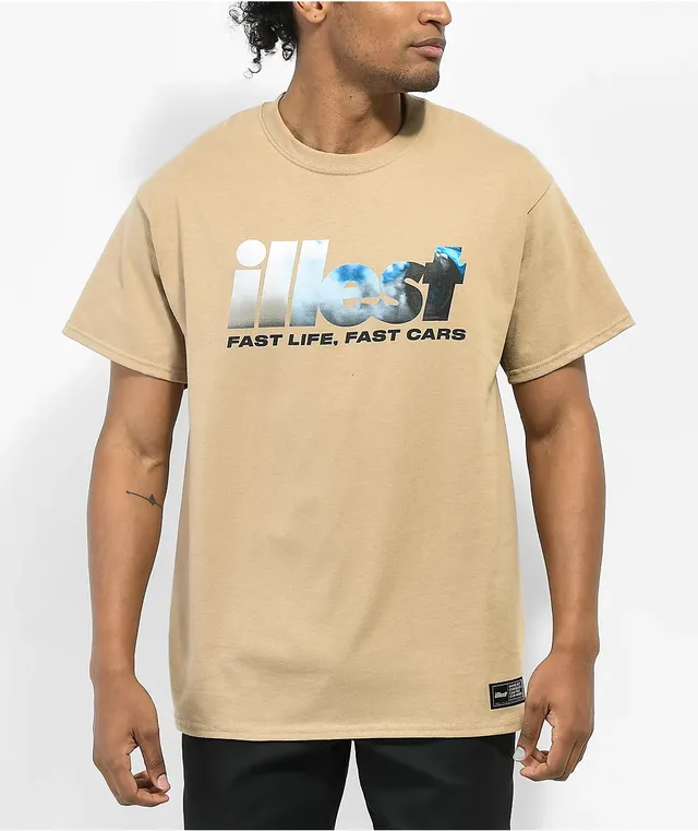 Illest Fast Life Tan T-Shirt | MainPlace Mall