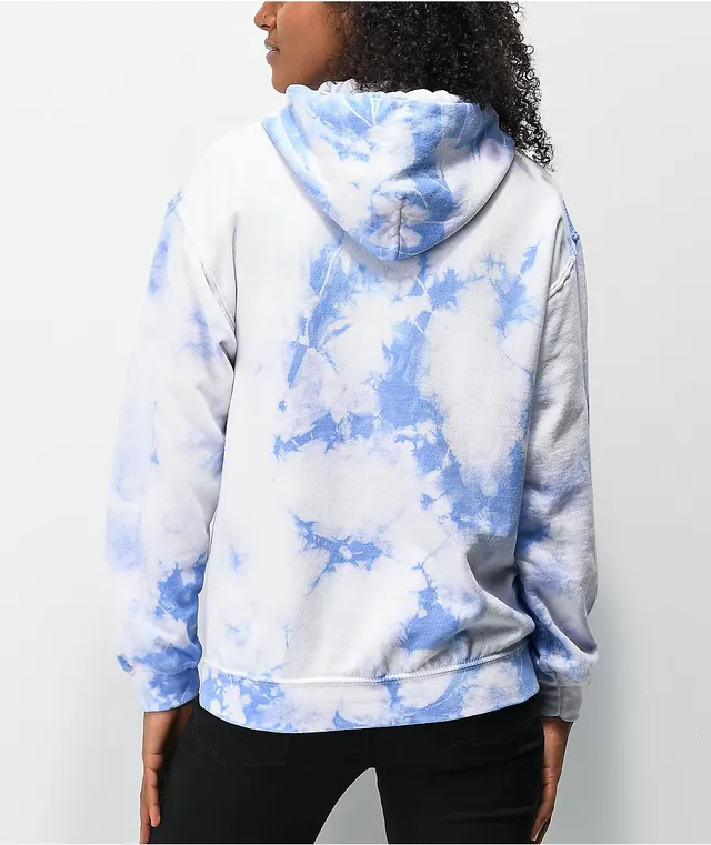 White and purple hotsell tie dye hoodie