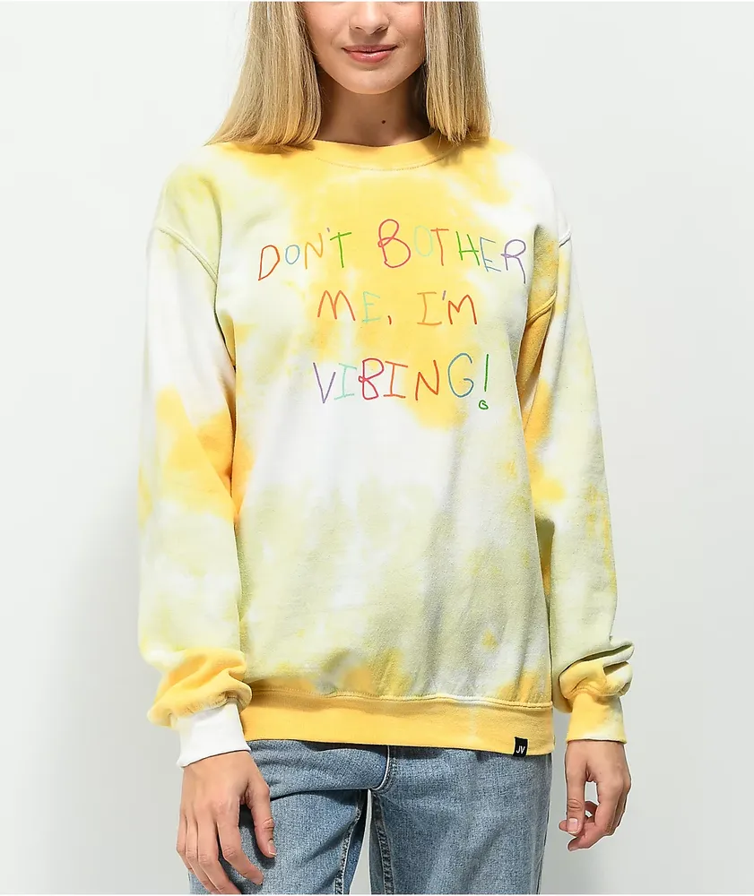 Orange tie shop dye crewneck