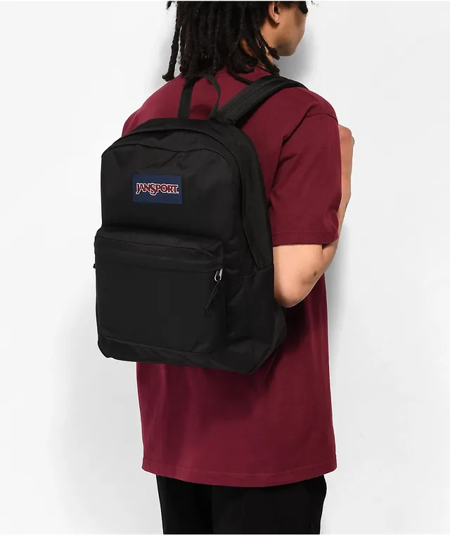 Jansport superbreak black backpack outlet
