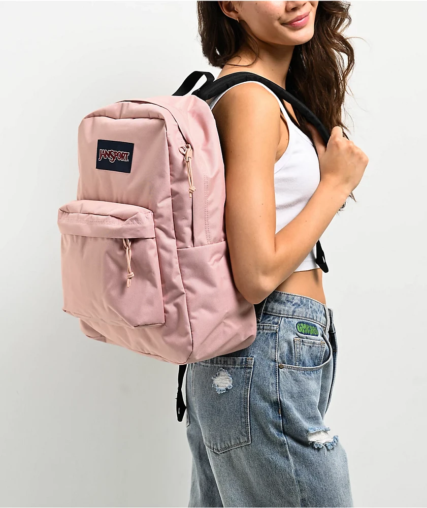 Jansport Superbreak Plus Misty Rose Backpack | MainPlace Mall