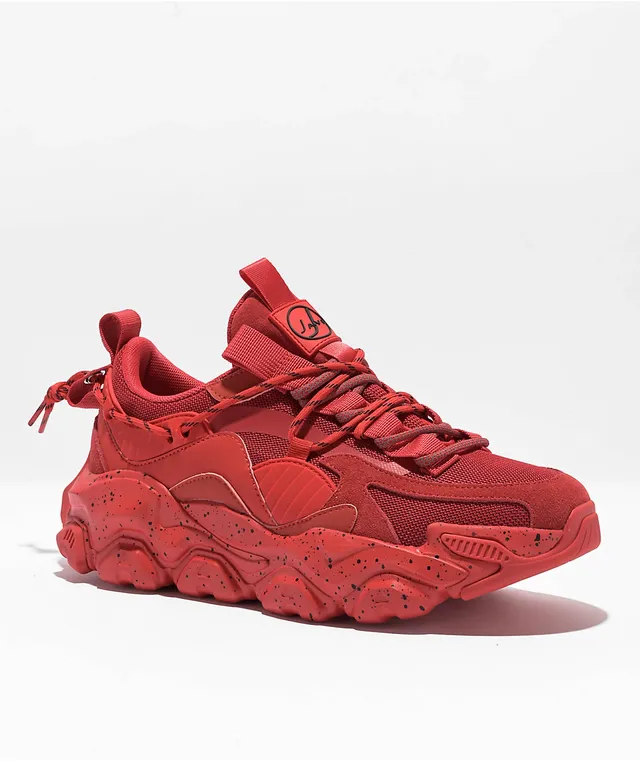 Triple sale red trainers