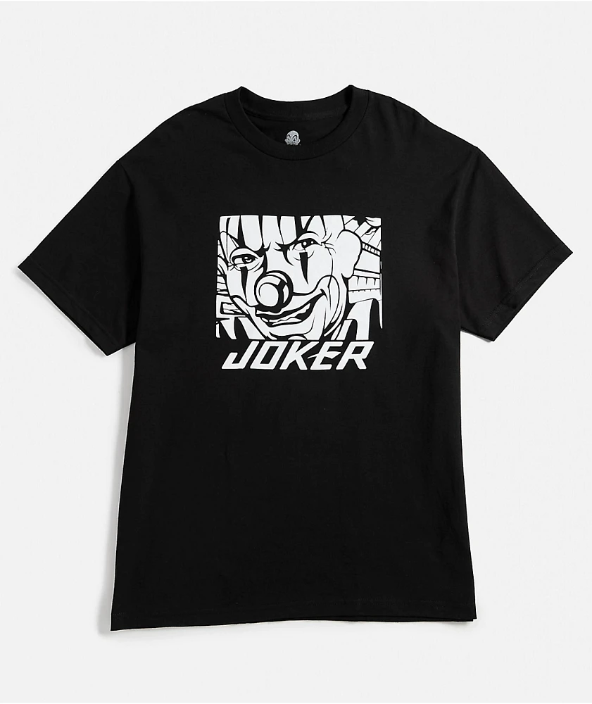 Joker Clown Face Tag Black T-Shirt | MainPlace Mall