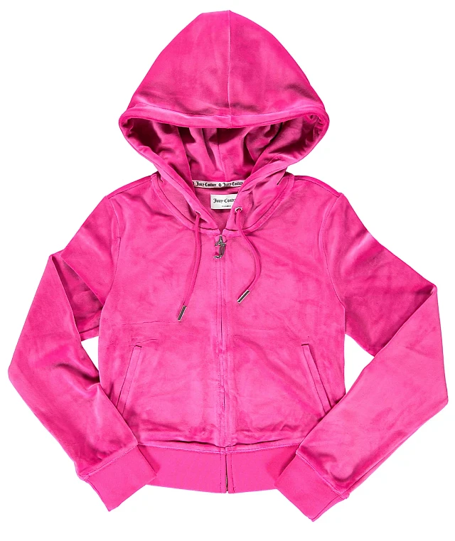 Juicy couture velour zip hoodie hotsell