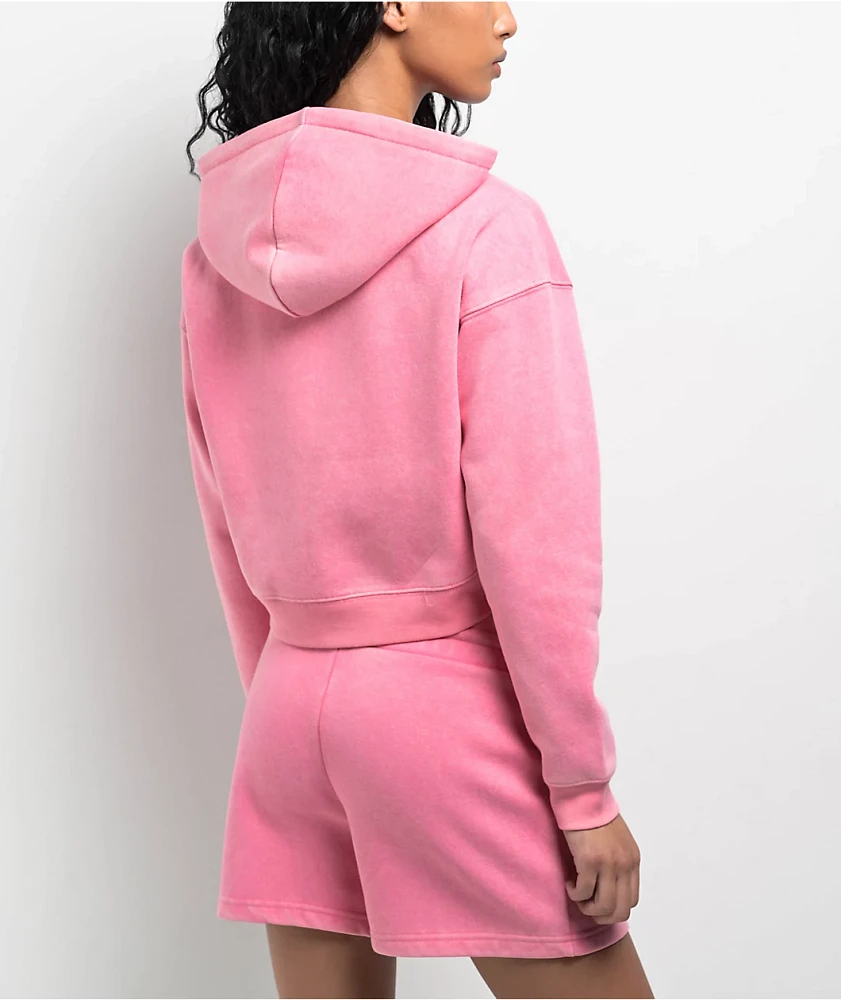 Juicy Couture Pink Lemonade Crop Zip Hoodie | MainPlace Mall