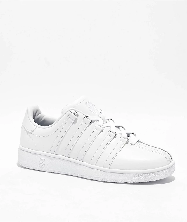 Black and white k swiss top