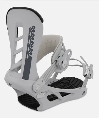 K2 Sonic White Snowboard Bindings 2024 at CoolSprings Galleria in