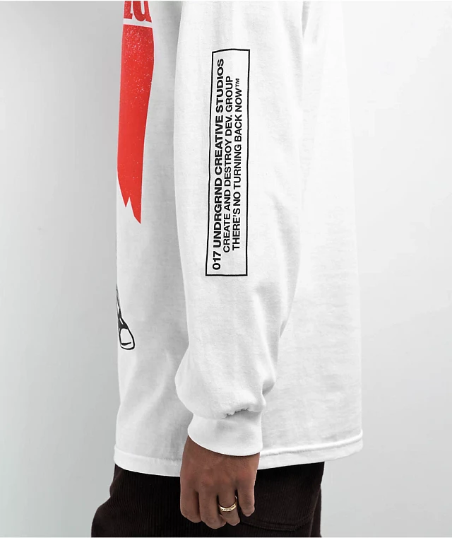 KAIJU017 Hellbound White Long Sleeve T-Shirt | CoolSprings