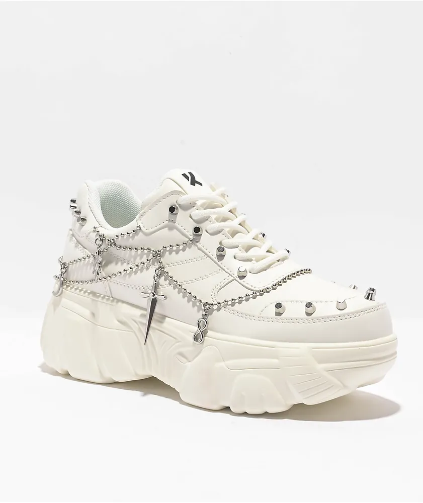 KOI Jinx Mystic Charm White Platform Shoes | Coquitlam Centre