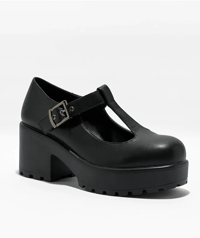 Koi Mary Janes Black & Pearl Platform Shoes | Zumiez