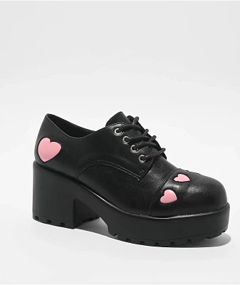 KOI Parador Grunge Black Platform Shoes | Connecticut Post Mall