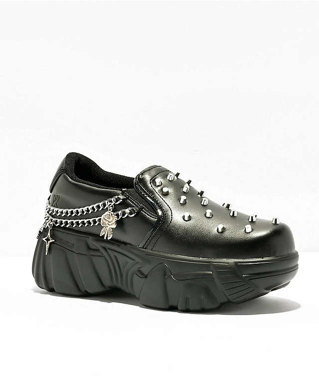 KOI Jinx Mystic Charm White Platform Shoes | St. Laurent