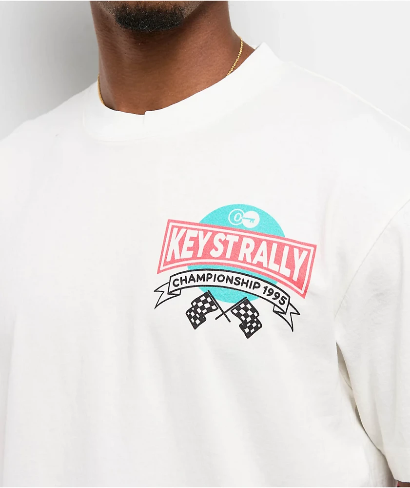 Key Street Arcade White T-Shirt | Arden Fair