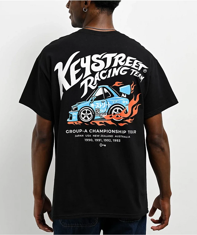 Key Street Racing Team Black T-Shirt | Liberty Center
