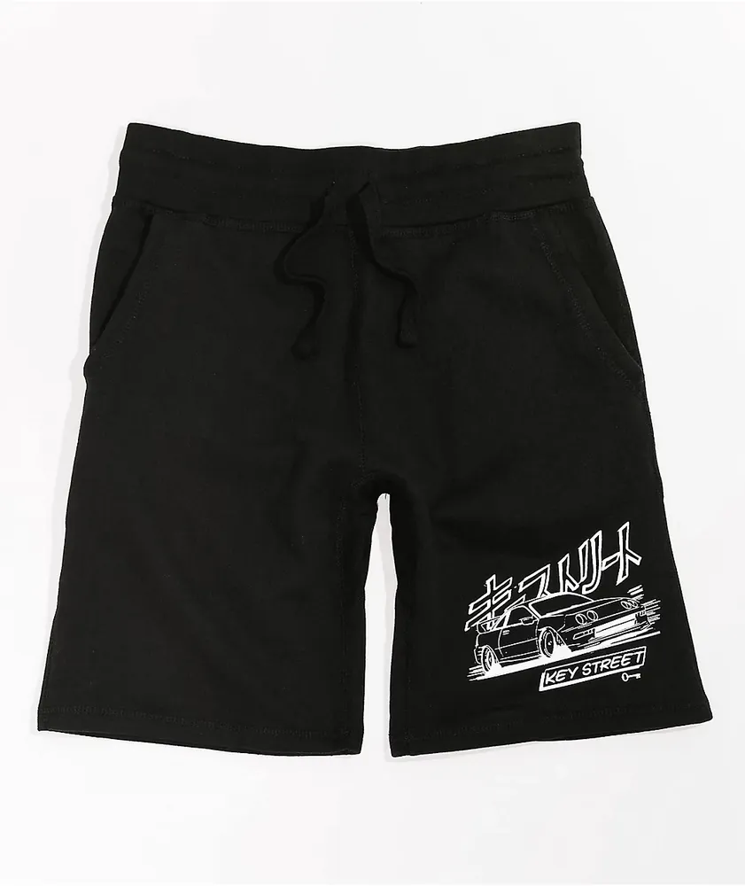 Key Street Speedin Black Sweat Shorts | MainPlace Mall