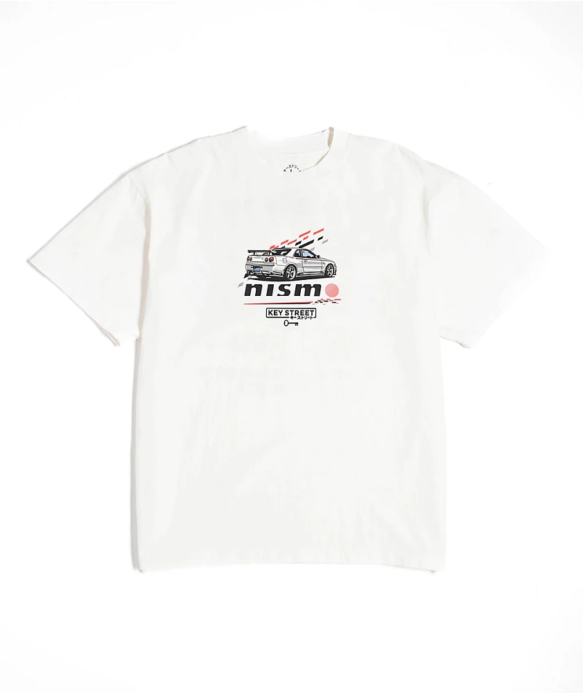 Key Street x NISMO GT-R White T-Shirt | MainPlace Mall