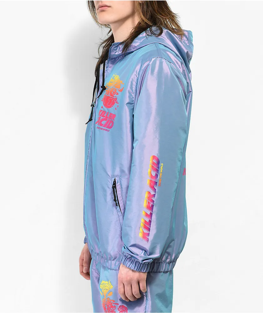 Killer Acid Hologram Purple Windbreaker Jacket at CoolSprings