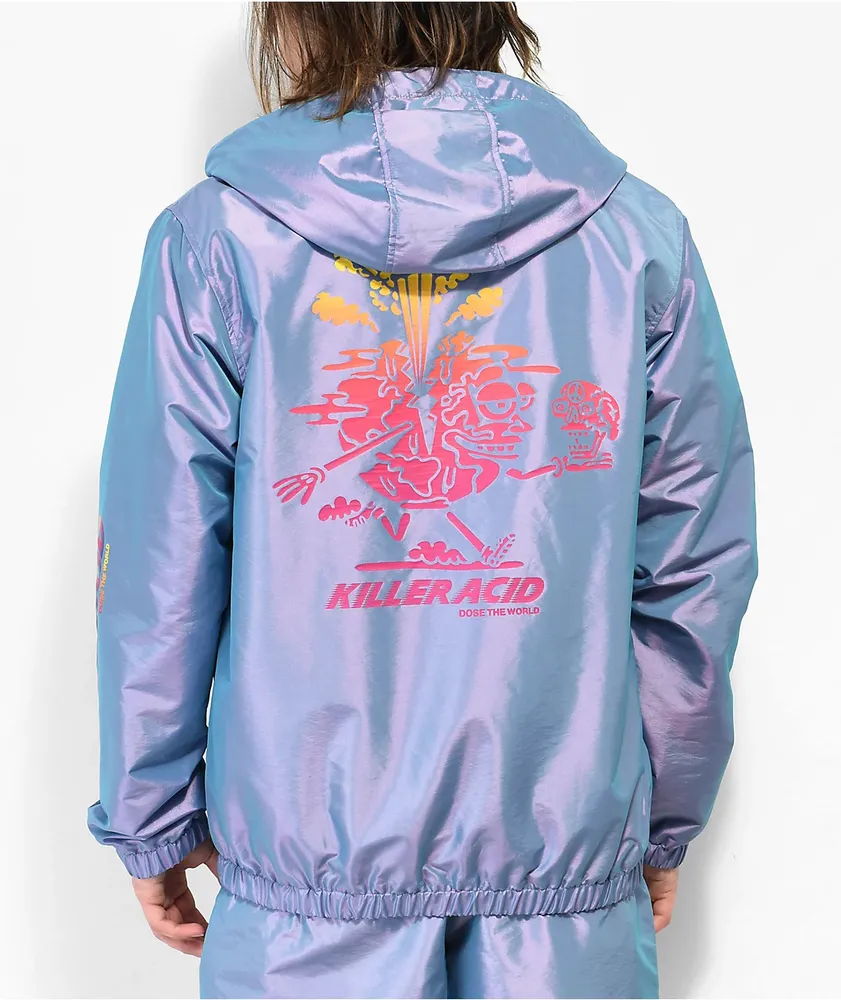 Killer Acid Hologram Purple Windbreaker Jacket at CoolSprings
