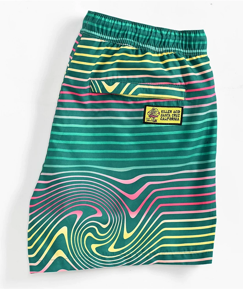 Killer Acid Magic Green Board Shorts | MainPlace Mall