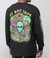 Killer Acid No Bad Trips Black Long Sleeve T-Shirt at Hamilton
