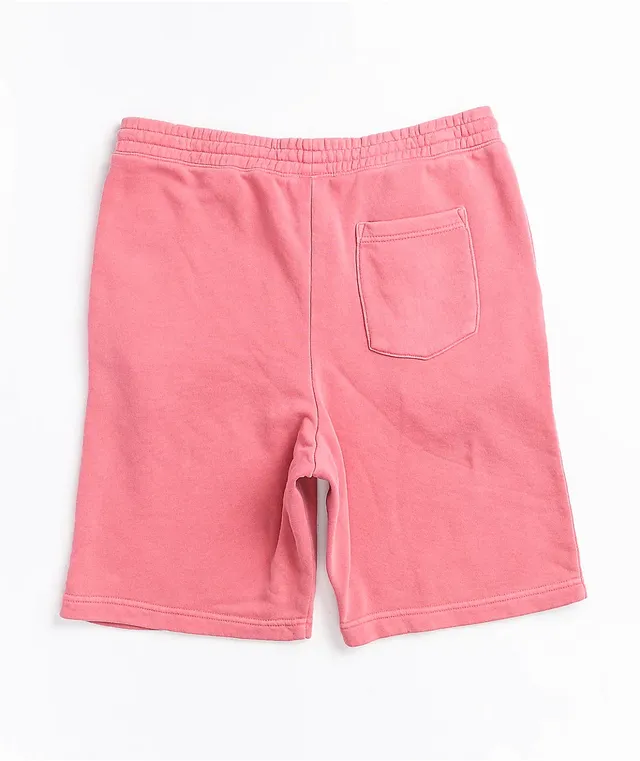 Mens pink sweat sale shorts