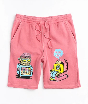 Champion Kids Tonal Pink Sweat Shorts | Arden Fair