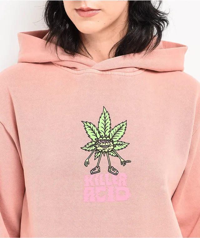 Pink hoodie zumiez hot sale