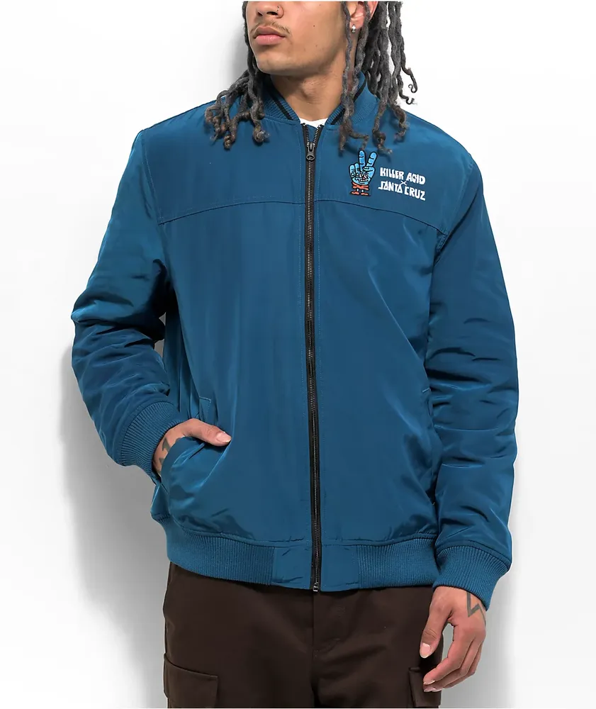 Santa Cruz Skate Killer Acid x Santa Cruz Navy Bomber Jacket