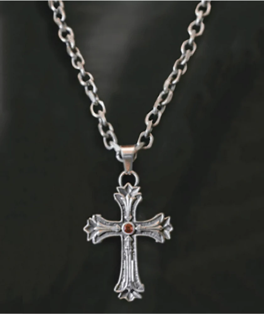 日本未入荷☆KING ICE☆The Bullet Cross Necklace King Ice Biker Cross Stainless Steel Necklace | Zumiez