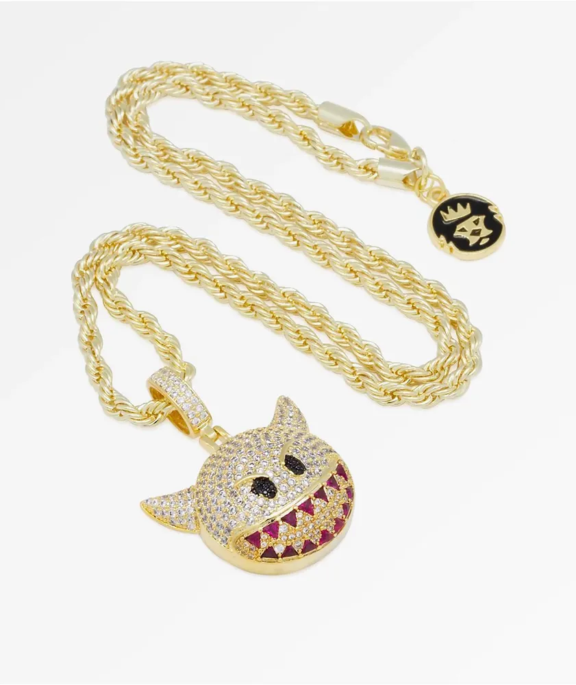 Devil emoji clearance necklace
