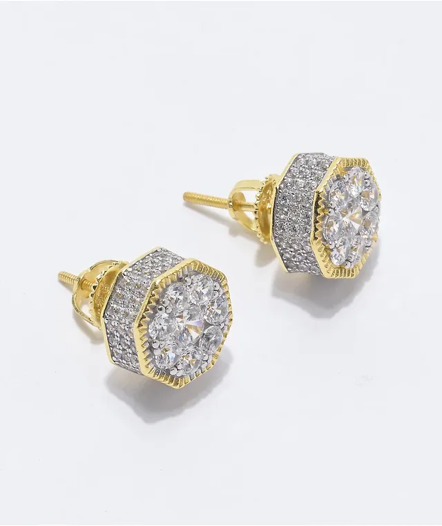 King cheap ice earrings