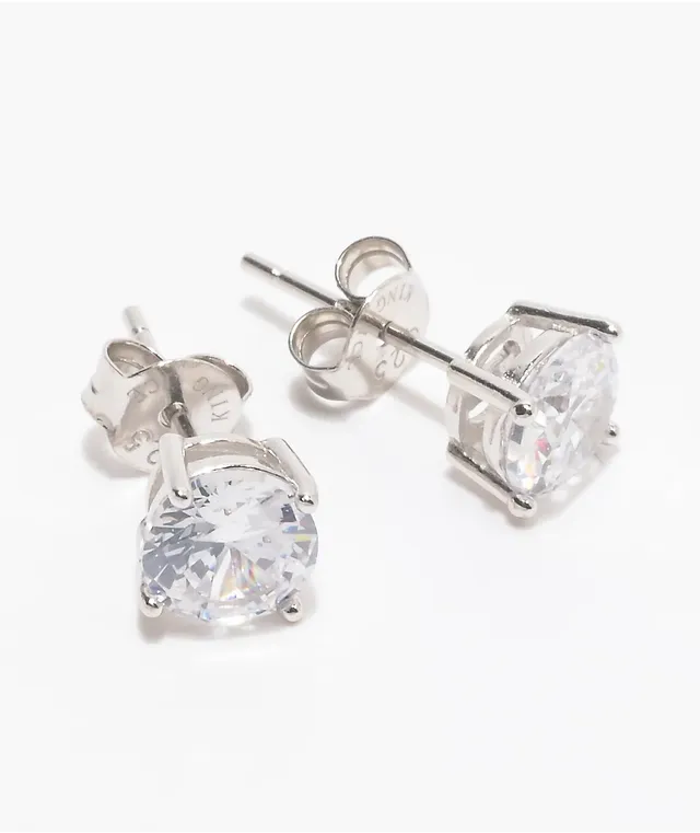 King Ice Round Silver Earrings Hamilton Place