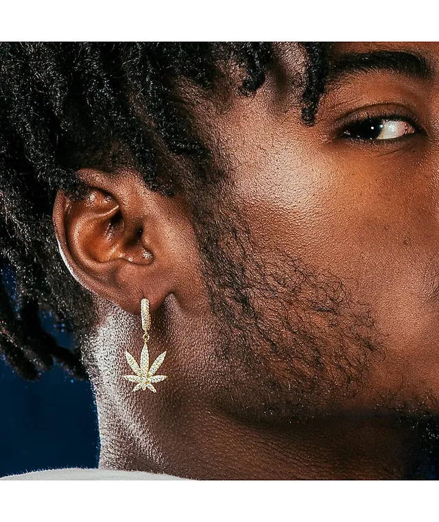 Cannabis earrings on sale