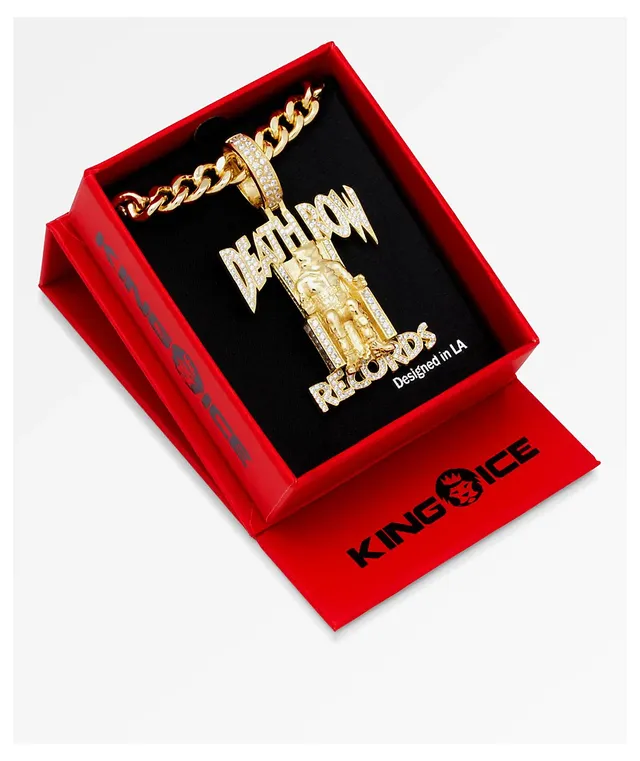 King Ice x Death Row Records Iced Pendant Necklace The Pen Centre