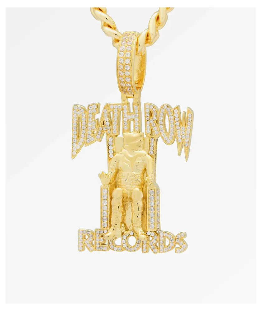 King ice x death shop row records necklace