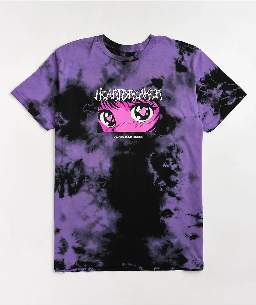 Black and purple tie dye hotsell shirt