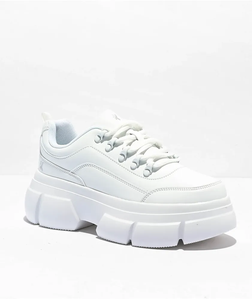 Koi Gannika Charm White Platform Shoes Vancouver Mall