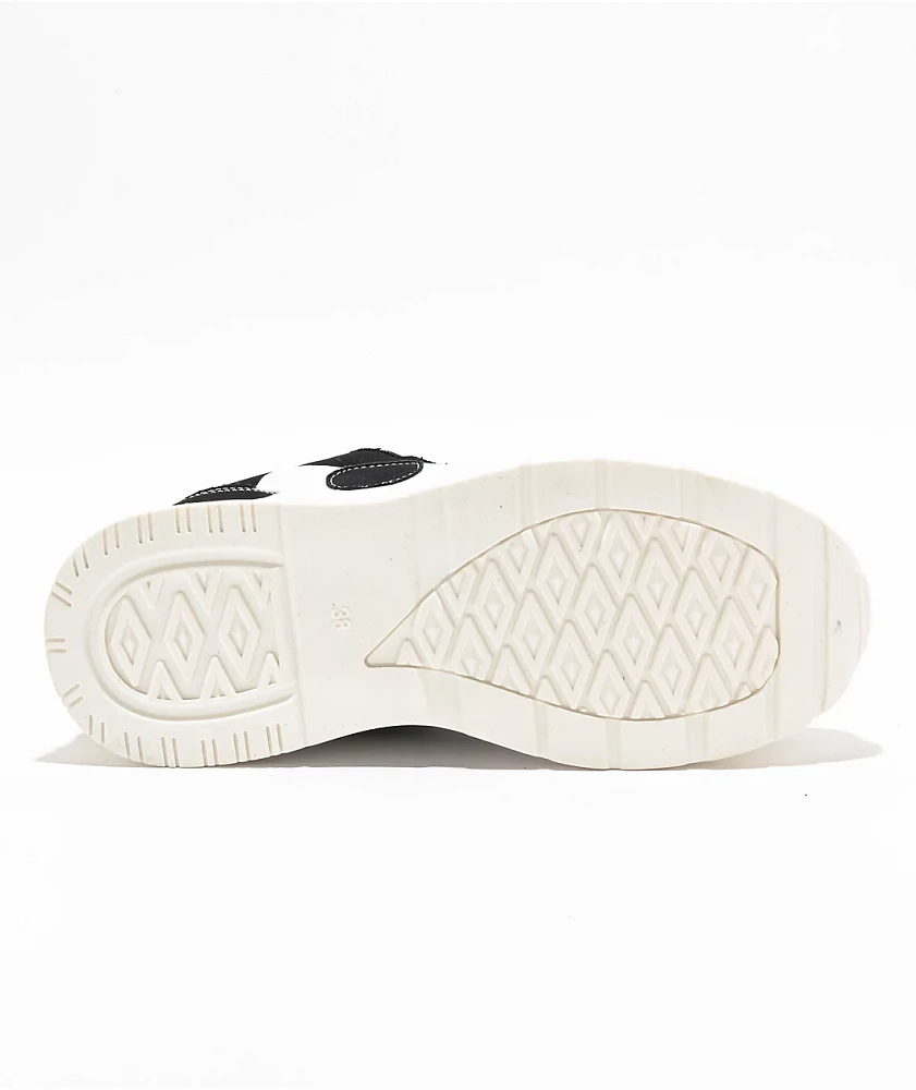 Black chunky trainer boots sales