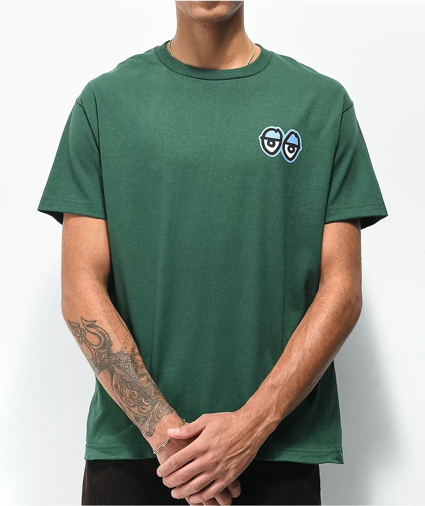 Krooked Strait Eyes Grey Pocket T-Shirt | Zumiez